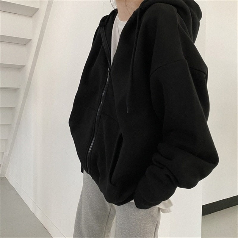 Oversized Zip Up Hoodie