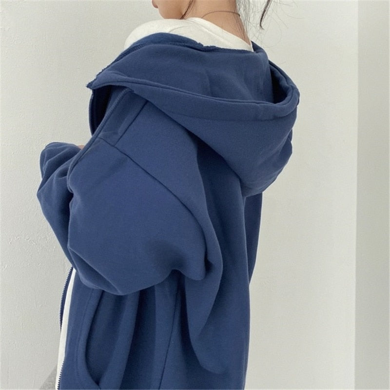 Oversized Zip Up Hoodie